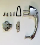 Four (4) Vintage Nos Amerock Mod Provincial BP-451-BW White/brass Cabinet Pulls. Fixed Price $35.00.