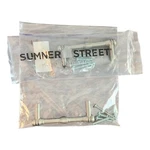 Sumner Street Charlotte Satin Nickel Drawer Pulls 3-1/4 With Screws Set Of 2. Fixed Price $11.99.