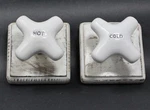 Midwest Of Cannon Falls Hot And Cold Ceramic Faucet Knob Wall Mount Hangers. Fixed Price $30.00.