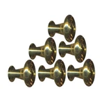 6 Cabinet Knob Bright Solid Brass Spooled 1" Dia Renovator's Supply. Fixed Price $81.99.