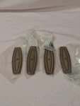 4X Amerock Furniture Burnished Brass 3/8" Cabinet Knob Backplate BP863-BB X4. Fixed Price $24.99.