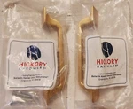 Set Of (2)HICKORY Hardware Forge Farmhouse Cabinet Pulls- Brushed Golden Brass. Fixed Price $12.00.
