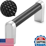 Koofizo 10-PACK Black & Chrome Knurled Cabinet Pulls Handles 3 Inch 76MM. Fixed Price $50.78.
