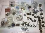 Lot Of 40 Drawer Door Cabinet Pull Knobs Handles Hardware Amerock Hickory Laurey. Fixed Price $60.00.