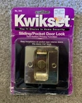 Kwikset Sliding/pocket Door Lock - No. 333 Nip. Fixed Price $12.00.