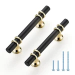 Ravinte 10PK 5" Matte Black Gold Cabinet Handles Kitchen Dresser Pulls 3" Cc. Fixed Price $63.44.