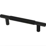 Brainerd P44272W-FB 3/4" Knurled Bar Cabinet & Drawer Pull Matte Black. Fixed Price $6.65.