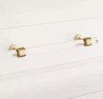 Signature Hardware 6" Beryn Acrylic Cabinet Pull - Satin Brass. Fixed Price $11.00.