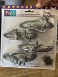 Vtg Disney Winnie The Pooh Pewter Drawer Handles Pulls. Fixed Price $28.00.