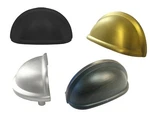 Kitchen Cabinet Hardware Door Drawer Modern Cup Pull Handle Brushed Hwd. Fixed Price $27.18.