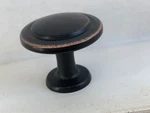 Koofizo Round Cabinet Knobs Oil Rubbed Bronze Pulls, Dia. 1-1/4 Inch, 9 Qty. Fixed Price $20.00.