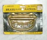 Brainerd Brass Bail Knocker Chest Cabinet Door Drawer Pulls Set Of 2 Nos Vintage. Fixed Price $24.00.