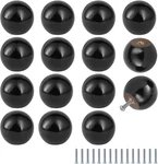 FODAU770 15PCS Black Wood Knobs, Round Ball Cabinet Vintage Drawer Pulls,. Fixed Price $13.11.