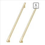 Komotia 12-5/8 Brushed Gold Cabinet Pulls Knurled Handles 6 Pack. Fixed Price $39.95.