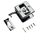 Qcaa Solid Brass Sliding Door Pull Pocket, Polish Chrome, Lockable, 2 Pack,. Fixed Price $50.00.