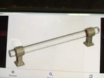 Amerock BP36656CBBZ Glacio Clear Golden Champagne 6-5/16" Bar Cabinet Pull. Fixed Price $29.49.