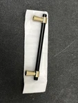 Amerock BP36859FBBBZ Mergence 5" Matte Black/golden Bar Cabinet Pull. Fixed Price $14.84.