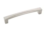 Hickory Hardware Crest Pull 128MM Center To Satin Nickel Finish. Fixed Price $12.95.