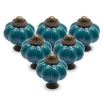 Seimneire 25PCS Teal Pumpkin Knobs Vintage Ceramic Cabinet Dresser. Fixed Price $35.87.