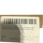 Gobrico 22-INCH Soft Close Full Extension Steel Drawer Slides Silver Pair. Fixed Price $48.00.