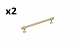 X Winsome 8-13/16 Inch 224MM Center-to-center Golden Champagne Cabinet Pull. Fixed Price $13.93.
