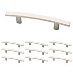 Koofizo Curved Cabinet Pulls Brushed Nickel Furniture Arch Handle 10 Pk 3"CH. Fixed Price $14.99.