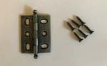 Hafele 354.17.910 - Elite Mortise Butt Cabinet Hinge W/ Ball Finial (pewter). Fixed Price $6.99.