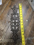 Antique Victorian Cast Iron Fleur De Lis Push Plate Door Guard Architectural.... Fixed Price $39.99.