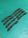 Lot Of 8 Vtg Amerock Carriage House 735-1 Cabinet Drawer Pull Handles Coc. Fixed Price $19.95.