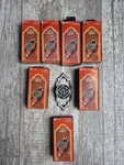 8 Vtg Amerock Drawer Knob Pull Monterey Collection Antique Silver Nos. Fixed Price $34.99.