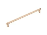 Emtek 84058.RECUS4.KNUS4 12" C2C Rect. Stem Knurled Cabinet Pull - Satin Brass. Fixed Price $29.99.