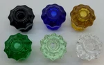 1", 1-1/4", 1-1/2" Fluted Glass Knobs With Pan Head Screw Antique Vintage Old. Fixed Price $6.12.
