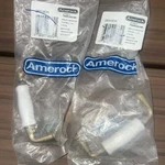 Amerock Lot 263WCH Polished Chrome 3"CC Arch Handle Pull W/white Ceramic Inset. Fixed Price $9.00.