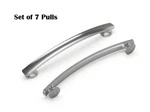 Hickory Hardware American Diner 6-5/16" Satin Nickel Arch Handle Pull 7 Pack. Fixed Price $69.50.