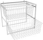 Closetmaid Wire Basket 2 Drawer Organizer Unit With Shelf For Pantry, Closet,. Fixed Price $97.99.