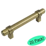 *20 Pack* Cosmas Cabinet Hardware Brushed Antique Brass Euro Bar Pull 161-4BAB. Fixed Price $94.20.