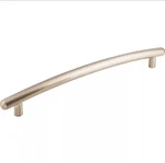 (new) Top Knobs TK170 Curved 12" Center Cabinet Pull Brushed Nickel. Fixed Price $47.99.