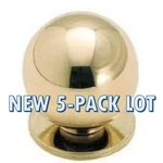 5-PACK Lot Amerock BP830C-3 Polished Brass 1/8" Cabinet Knob Pull Backplate. Fixed Price $20.99.