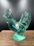Fenton Glass Sea Mist Green Rooster 5" Euc. Fixed Price $39.99.