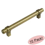 *10 Pack* Cosmas Cabinet Hardware Brushed Antique Brass Euro Bar Pull 161-4BAB. Fixed Price $47.14.