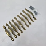 Lot Of 10 Amerock 63867-1 5.75" Brass Drawer Pull Cabinet Handles Screws Salvage. Fixed Price $13.95.
