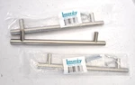 Lot Of Laurey Brushed Nickel Finish 160MM Ctc T-bar Cabinet Pulls 87003. Fixed Price $14.99.