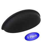 *5 Pack* Cosmas Cabinet Hardware Flat / Matte Black Cup Pulls #783FB. Fixed Price $12.05.