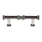 Laurey Sirocco 3" Ctr Cabinet Bar Pull Silverado Brown Leather Center 59839. Fixed Price $11.34.