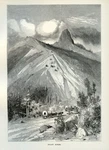 Pilot Knob California Antique 1872 Engraving Covered Wagons Sierra Mountain Pass. Fixed Price $24.00.