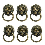 6 Pack Lion Head Knob Pull Handle For Dresser Drawer Cabinet Jewelry Box With.... Fixed Price $16.43.