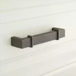 3X Signature Hardware 4" Marta Cast Iron Pulls (set Of 3). Fixed Price $29.95.