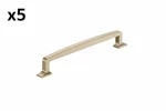 5 X Westerly 7-9/16 In. (192MM) Center-to-center Golden Champagne Arch Cabinet. Fixed Price $52.91.