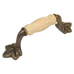 Windover Antique 3"CC Handle Pull, Porcelain P3034-WOAO Hickory Country Casual. Fixed Price $5.65.