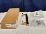 Emtek 86454US4, Freestone Cabinet Pull, With Screws, 4"-CENTERS, Satin Brass. Fixed Price $11.19.